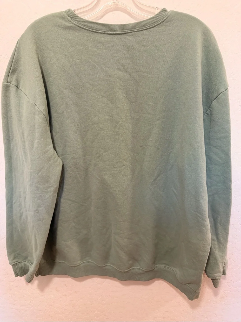 Weekend Soul 'Grow Your Own Way' Butterfly Sweatshirt Sage Green XL pullover